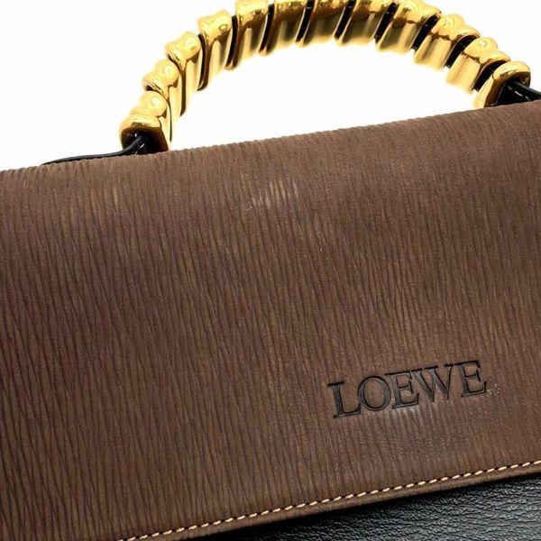 ロエベ ハンドバッグ ベラスケス レザー LOEWE 2wayショルダーバッグ 黒