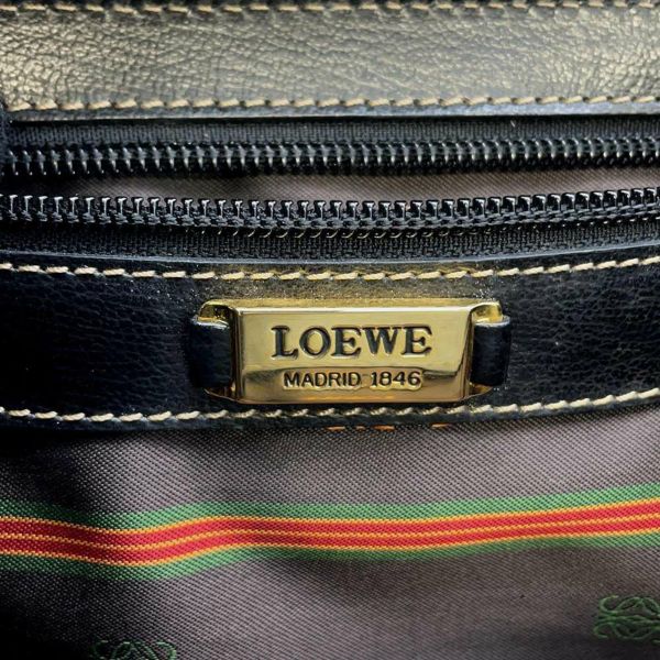 ロエベ ハンドバッグ ベラスケス レザー LOEWE 2wayショルダーバッグ 黒