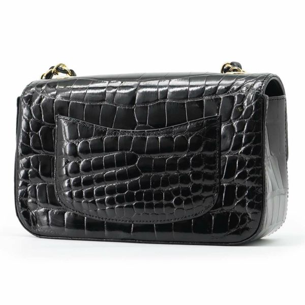 ☆シャネル チェーンショルダーバッグ ココマーク クロコダイル CHANEL バッグ 黒 安心保証 | 中古・新品ブランド販売ギャラリーレア公式通販