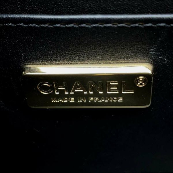 シャネル チェーンショルダーバッグ ココマーク クロコダイル CHANEL バッグ 黒