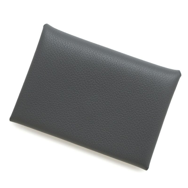 エルメス コインケース カルヴィ デュオ アルドワーズ/シルバー金具 エバーカラー W刻印 財布