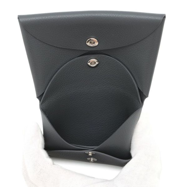 エルメス コインケース カルヴィ デュオ アルドワーズ/シルバー金具 エバーカラー W刻印 財布