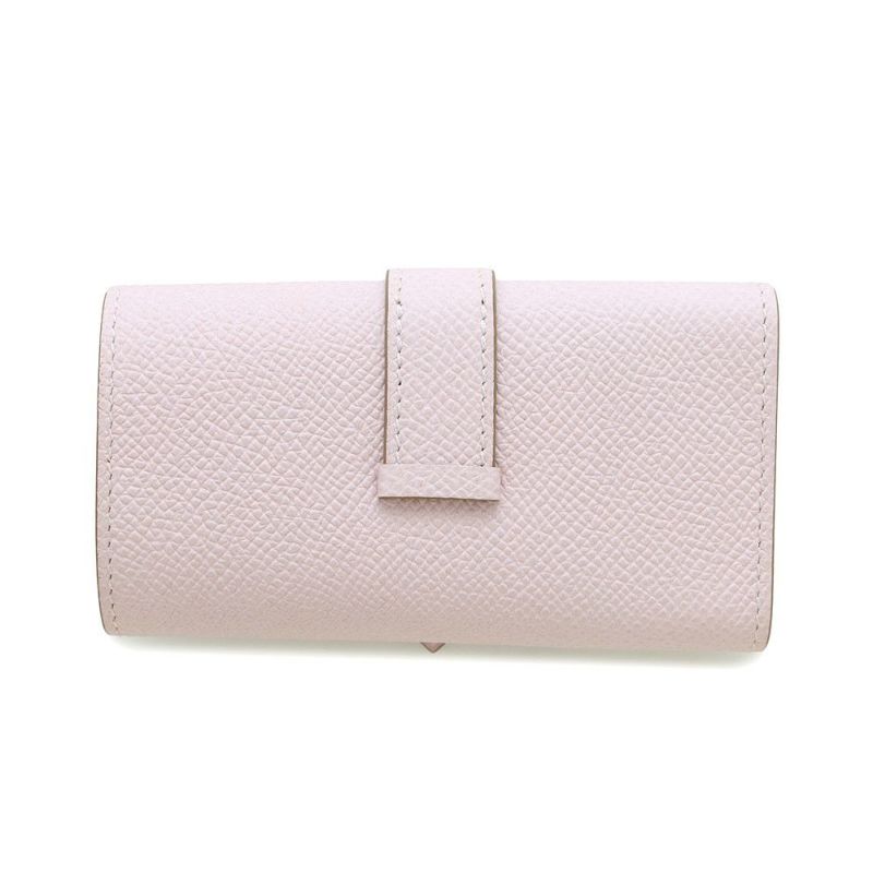 エルメス 4連キーケース ベアン モーヴペール/シルバー金具 エプソン W刻印 HERMES