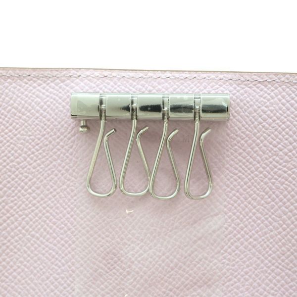 エルメス 4連キーケース ベアン モーヴペール/シルバー金具 エプソン W刻印 HERMES