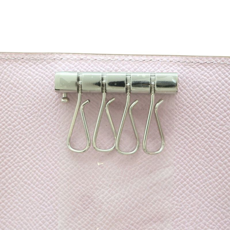 エルメス 4連キーケース ベアン モーヴペール/シルバー金具 エプソン W刻印 HERMES