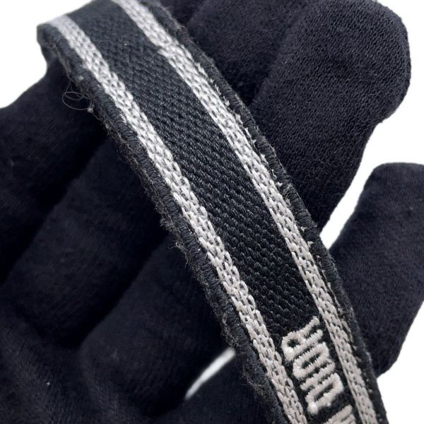 クリスチャン・ディオール ハンドバッグ ブックトートミニ フラワー バーティカル キャンバス Christian Dior 2wayショルダー 黒