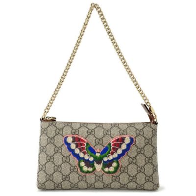 グッチ チェーンショルダーバッグ GGスプリーム LOVE ハート