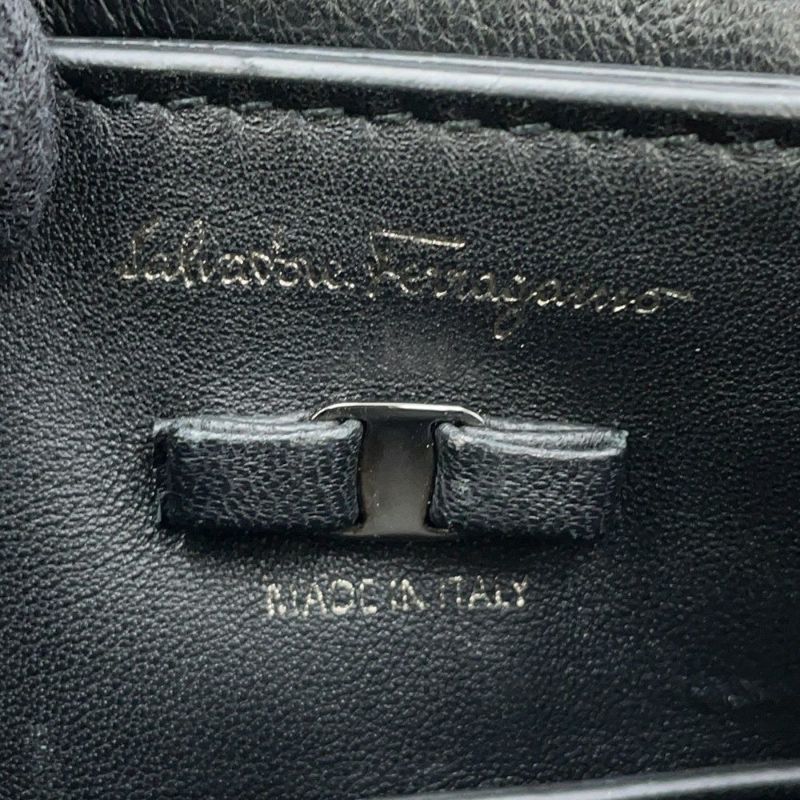 サルヴァトーレ・フェラガモ ショルダーバッグ VIVA BOW ビバ ボウ ヴァラリボン デニム GG-210363 Ferragamo