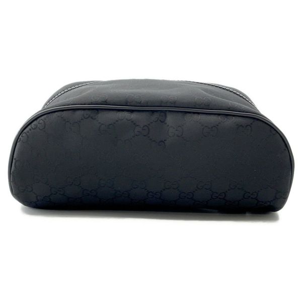 グッチ ボディバッグ GGナイロンキャンバス 449182 GUCCI ショルダーバッグ 黒 アウトレット品 ウエストバッグ