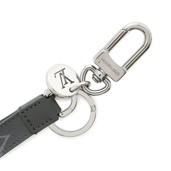 ルイヴィトン キーリング モノグラム・エクリプス ポルトクレ・ドラゴンヌ M61950 ヴィトン キーホルダー ブラック 黒 メンズ