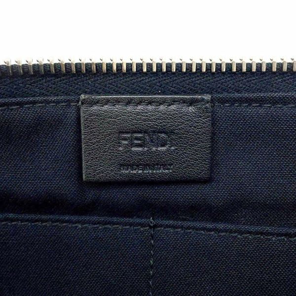 フェンディ クラッチバッグ バグズ モンスター レザー パイソン 8M0370 FENDI バッグ 黒