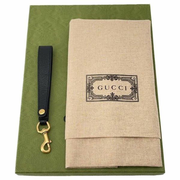 グッチ クラッチバッグ アニマリエ レザー 523684 GUCCI バッグ ビー 黒