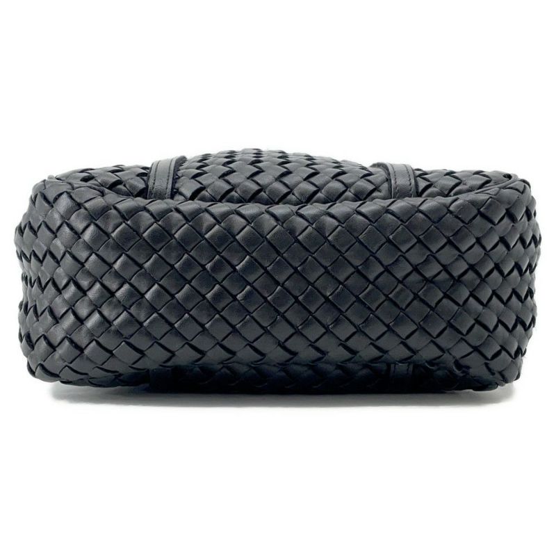 ボッテガヴェネタ トートバッグ イントレチャート レザー BOTTEGA VENETA バッグ 黒
