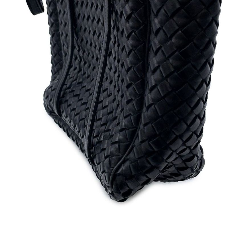 ボッテガヴェネタ トートバッグ イントレチャート レザー BOTTEGA VENETA バッグ 黒