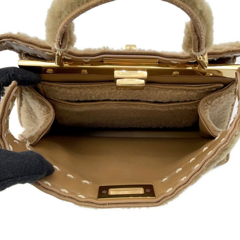 フェンディ ハンドバッグ ピーカブー アイシーユー ISEEU スモール ムートン 8BN327 2way