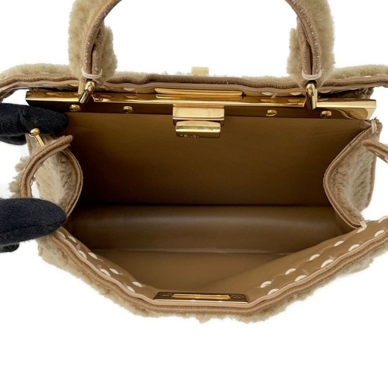 フェンディ ハンドバッグ ピーカブー アイシーユー ISEEU スモール ムートン 8BN327 2way