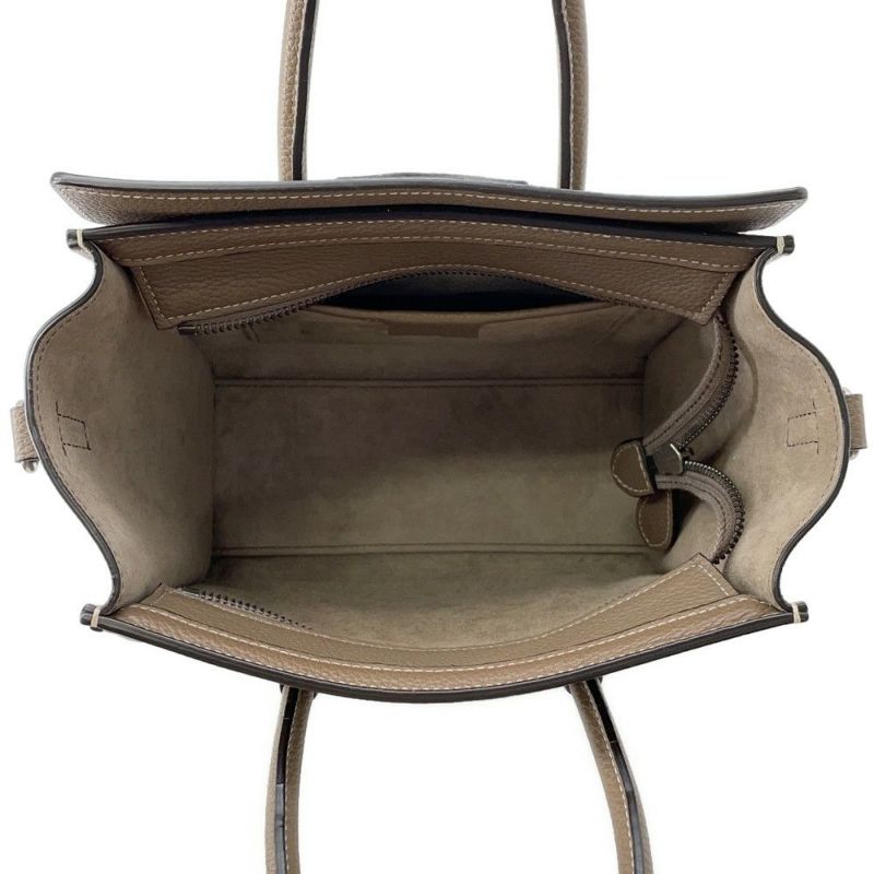 セリーヌ ハンドバッグ ラゲージ ナノショッパー レザー189243 CELINE 2wayショルダー