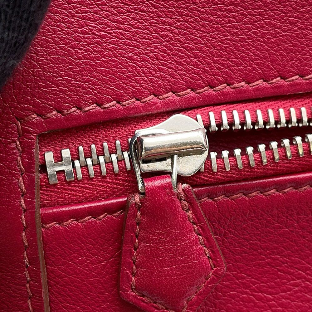 エルメス ハンドバッグ ケリーラキ32 ルビー/シルバー金具 スイフト □O刻印 2wayショルダー