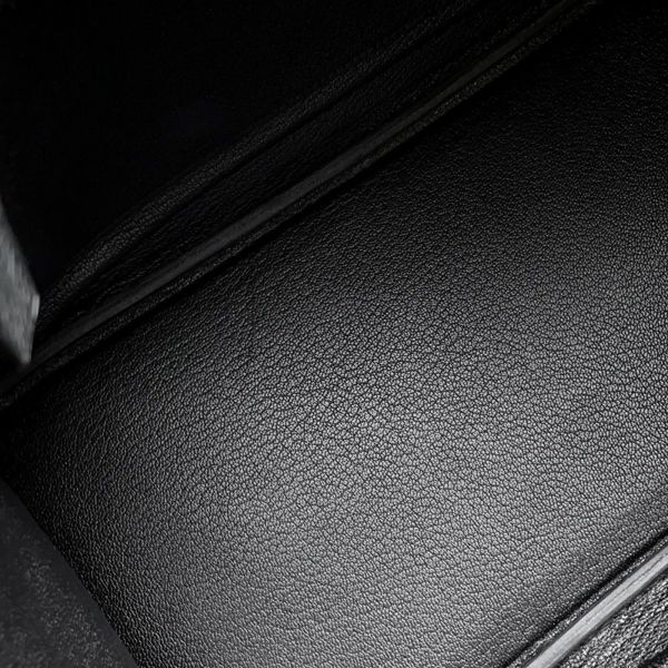 エルメス バーキン30 ブラック/シルバー金具 エプソン □L刻印 HERMES Birkin ハンドバッグ 黒