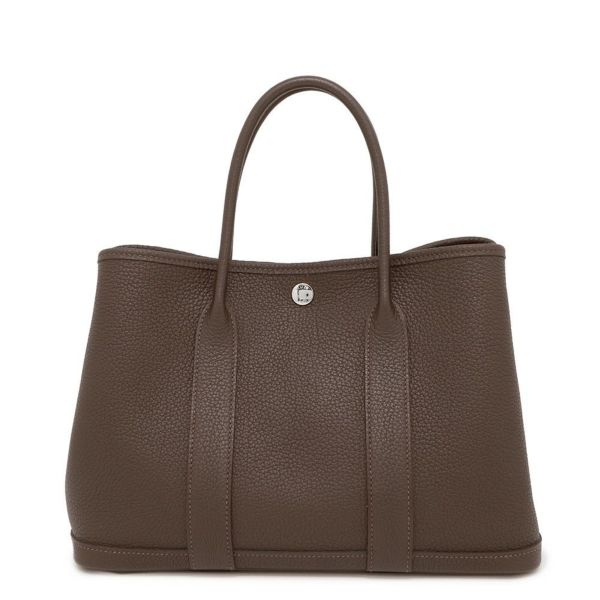 エルメス トートバッグ ガーデンパーティTPM エベンヌ/シルバー金具 ネゴンダ  Y刻印