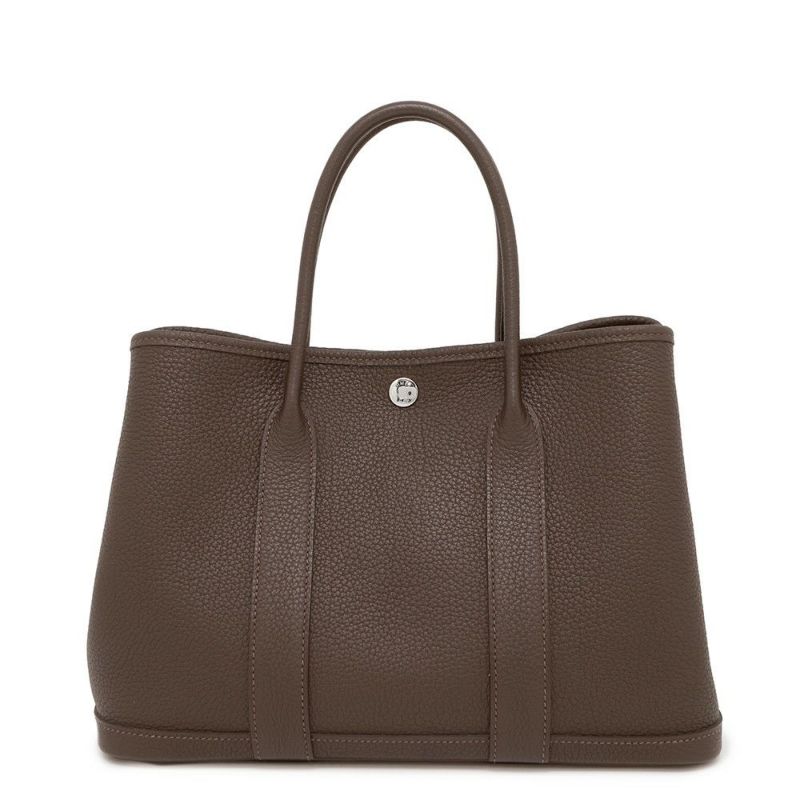 エルメス トートバッグ ガーデンパーティTPM エベンヌ/シルバー金具 ネゴンダ  Y刻印