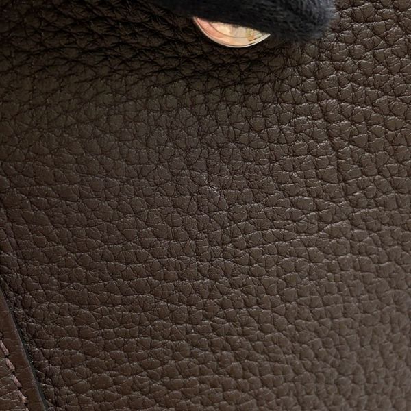 エルメス トートバッグ ガーデンパーティTPM エベンヌ/シルバー金具 ネゴンダ  Y刻印