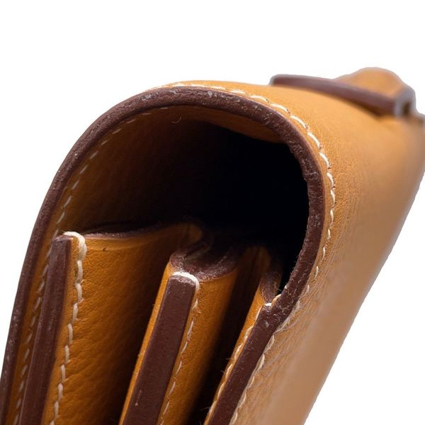 エルメス ブリーフケース サック・ア・デペッシュ38 サフラン/ゴールド金具 アルデンヌ/オーストリッチ 〇O刻印 メンズ