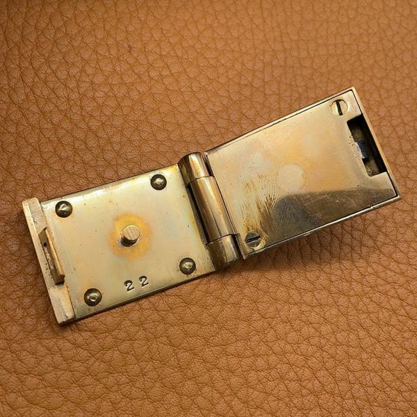 エルメス ブリーフケース サック・ア・デペッシュ38 サフラン/ゴールド金具 アルデンヌ/オーストリッチ 〇O刻印 メンズ