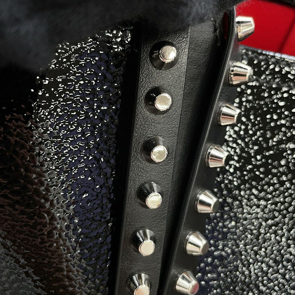 クリスチャン・ルブタン トートバッグ カバタ CABATA スタッズ 3175207 Christian Louboutin ポーチ付き 黒
