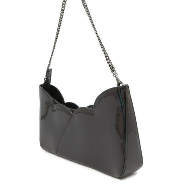 クリスチャン・ルブタン チェーンショルダーバッグ ホットチック パテント 1235034 Christian Louboutin 黒