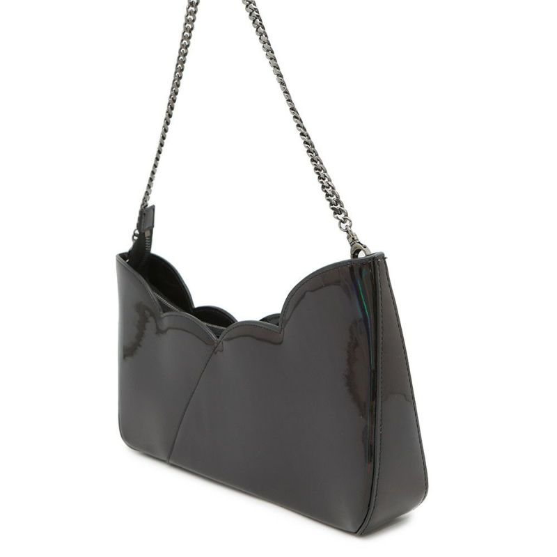 クリスチャン・ルブタン チェーンショルダーバッグ ホットチック パテント 1235034 Christian Louboutin 黒