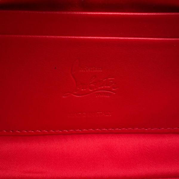 クリスチャン・ルブタン チェーンショルダーバッグ ホットチック パテント 1235034 Christian Louboutin 黒