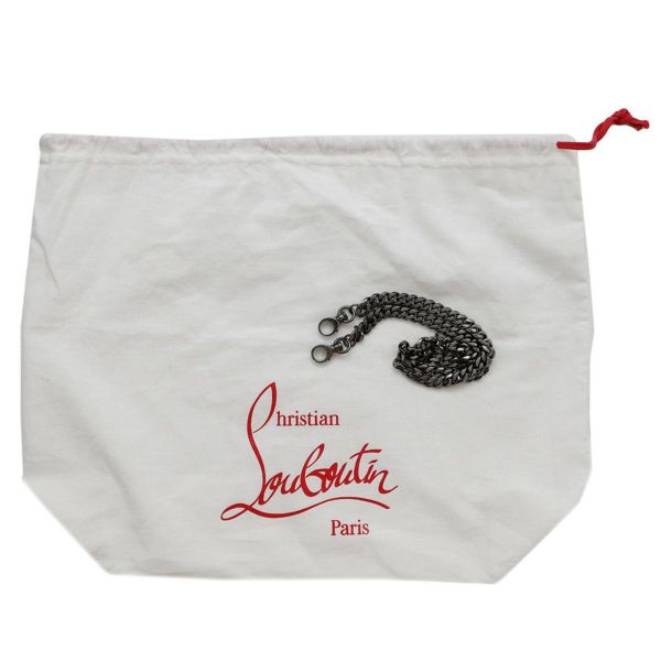 クリスチャン・ルブタン チェーンショルダーバッグ ホットチック パテント 1235034 Christian Louboutin 黒