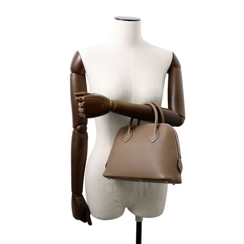 エルメス ボリード1923 25 エトゥープ/シルバー金具 エバーカラー K刻印 HERMES 2wayショルダー