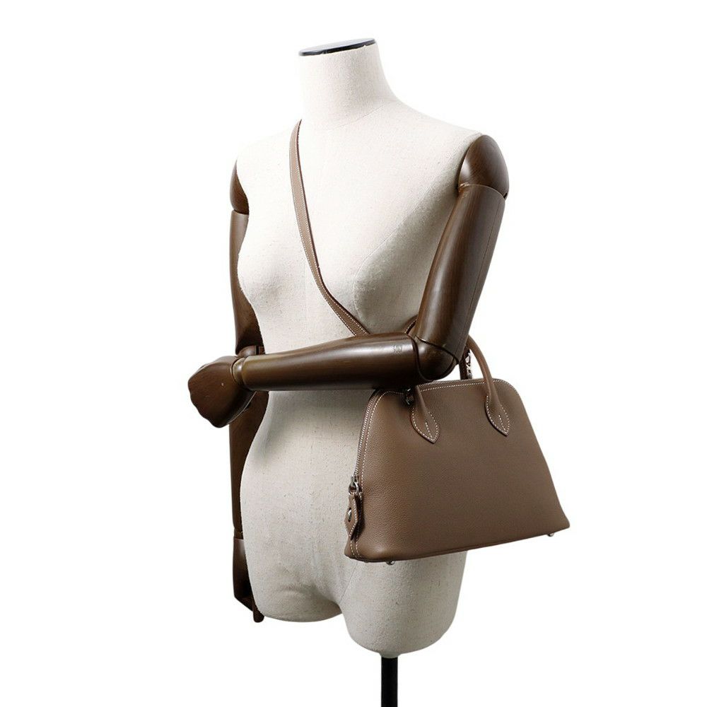 エルメス ボリード1923 25 エトゥープ/シルバー金具 エバーカラー K刻印 HERMES 2wayショルダー