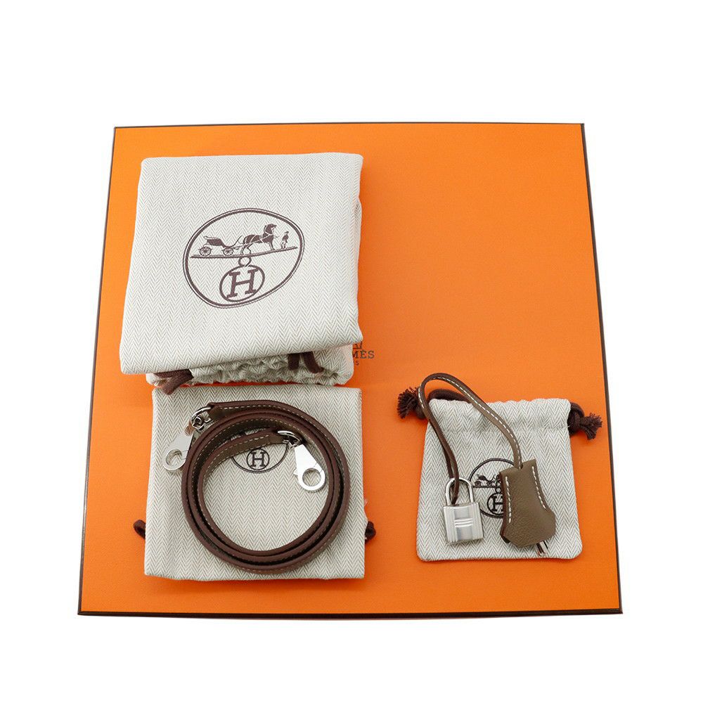 エルメス ボリード1923 25 エトゥープ/シルバー金具 エバーカラー K刻印 HERMES 2wayショルダー