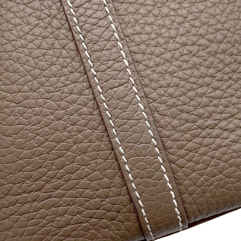 エルメス ハンドバッグ ピコタンロックPM エトゥープ/シルバー金具 トリヨンクレマンス B刻印