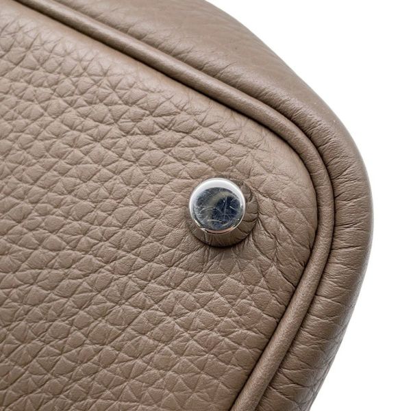 エルメス ハンドバッグ ピコタンロックPM エトゥープ/シルバー金具 トリヨンクレマンス B刻印
