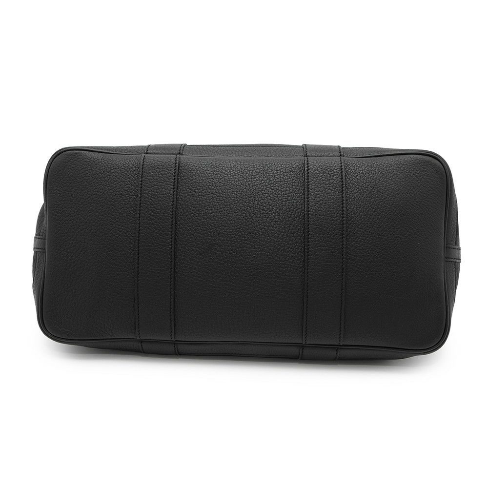 エルメス トートバッグ ガーデンパーティPM ブラック/シルバー金具 カントリー □K刻印 黒