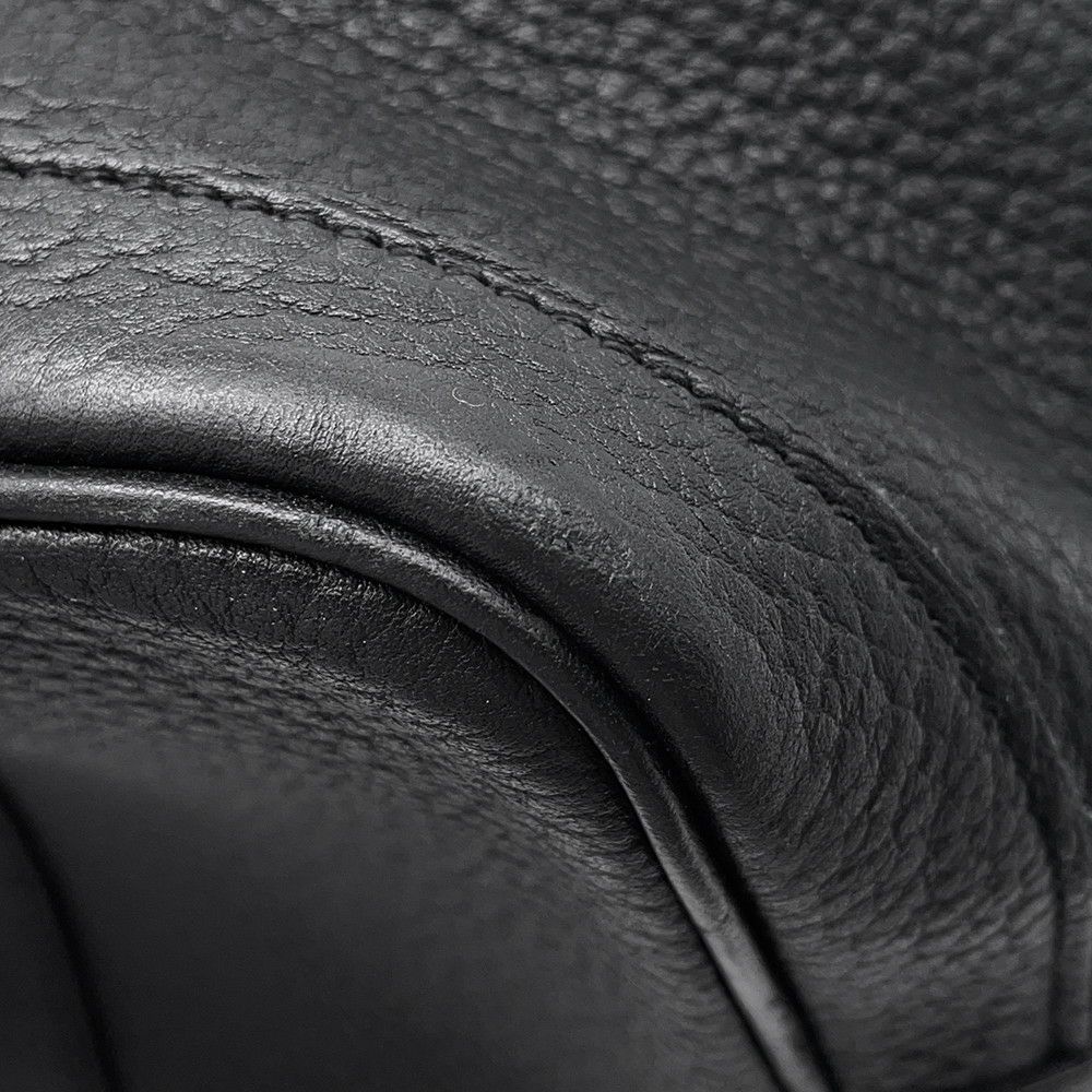 エルメス トートバッグ ガーデンパーティPM ブラック/シルバー金具 カントリー □K刻印 黒