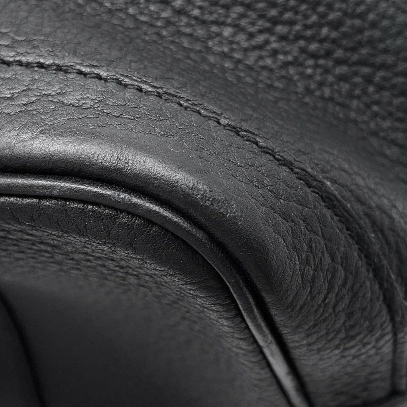 エルメス トートバッグ ガーデンパーティPM ブラック/シルバー金具 カントリー □K刻印 黒