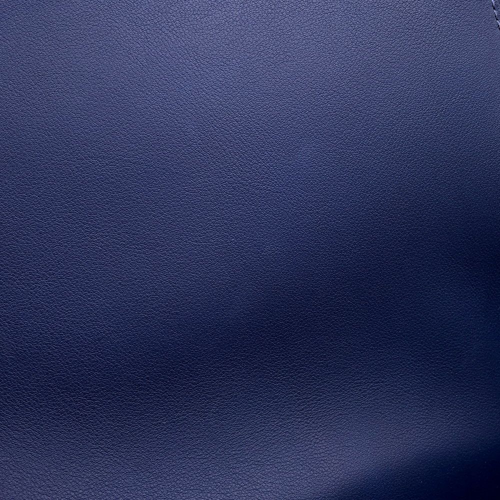 エルメス ショルダーバッグ ゲタ ネイビー/シルバー金具 シェブルミゾル B刻印