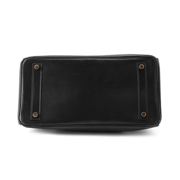 エルメス ハンドバッグ オータクロア32 タッチ ブラック/パーシュマン/ゴールド金具 ボックスカーフ/オーストリッチ 〇Y刻印 黒