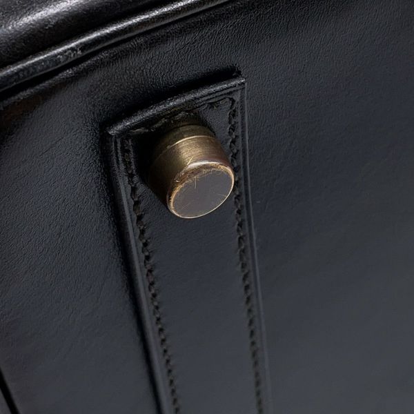 エルメス ハンドバッグ オータクロア32 タッチ ブラック/パーシュマン/ゴールド金具 ボックスカーフ/オーストリッチ 〇Y刻印 黒