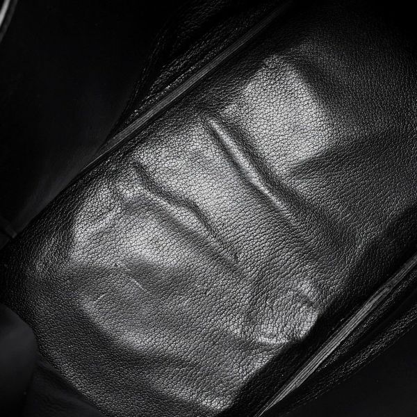 エルメス ハンドバッグ オータクロア32 タッチ ブラック/パーシュマン/ゴールド金具 ボックスカーフ/オーストリッチ 〇Y刻印 黒