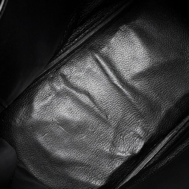 エルメス ハンドバッグ オータクロア32 タッチ ブラック/パーシュマン/ゴールド金具 ボックスカーフ/オーストリッチ 〇Y刻印 黒