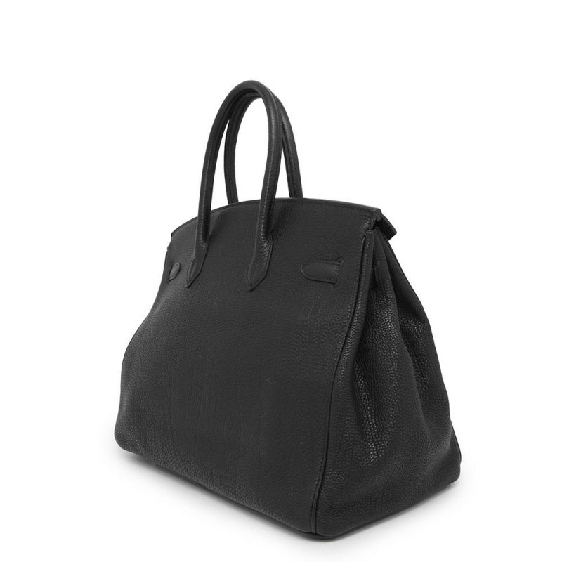 エルメス バーキン35 ブラック/ゴールド金具 トゴ □G刻印 HERMES Birkin ハンドバッグ 黒
