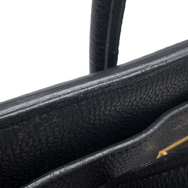 エルメス バーキン35 ブラック/ゴールド金具 トゴ □G刻印 HERMES Birkin ハンドバッグ 黒