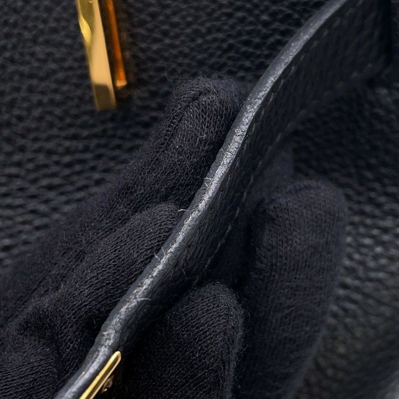 エルメス バーキン35 ブラック/ゴールド金具 トゴ □G刻印 HERMES Birkin ハンドバッグ 黒