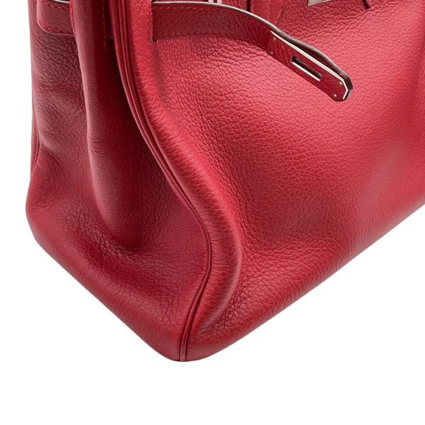 エルメス バーキン35 ルージュカザック/シルバー金具 トリヨンクレマンス □G刻印 HERMES Birkin ハンドバッグ